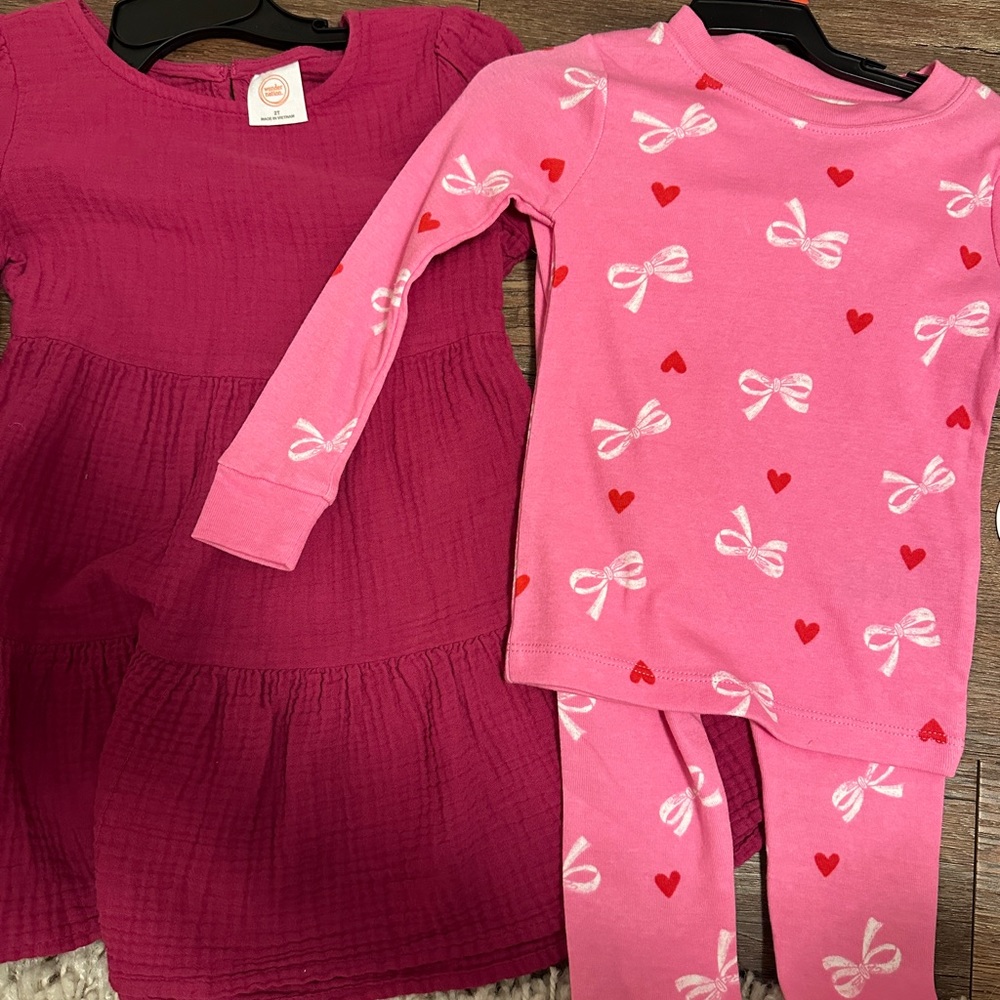 Pink pajamas & dress